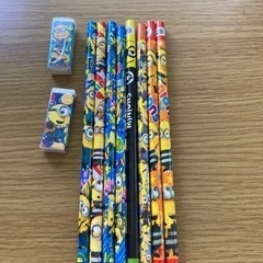ミニオン鉛筆・消しゴムのセット
