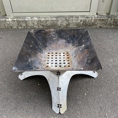 値下げ　テンマクデザイン　フラット焚火台M   焚き火