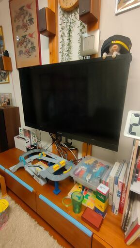 ★確認してから連絡ください。提示価格は0円殺到防止のためです★SONY　3D BRAVIA　画面難あり　価格交渉可！