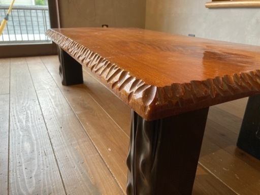 無垢一枚板天然テーブル値下げ