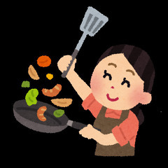 事務所でお食事を作ったり掃除してもらったり