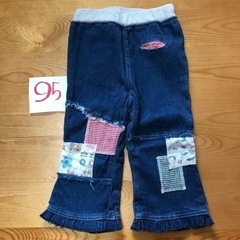 15)女の子　95サイズ　ズボン&ノースリ3点セットの画像