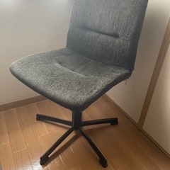 デスクチェア　椅子　回転式　ベロア生地　イス　いす