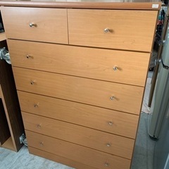 ※終了※木製 ナチュラルカラー 衣類収納 タンス 収納家具 引き...