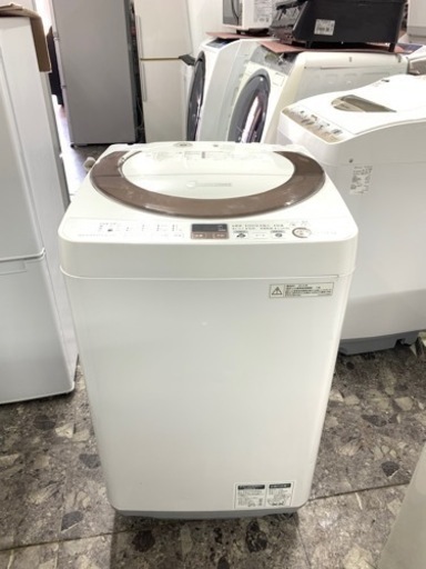 北九州市内配送無料　保証付き SHARP全自動洗濯機7.0kg ES-A70E9-N