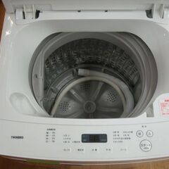 【店頭受け渡し】　TWINBIRD　全自動洗濯機 5.5kg　WM-EC55W　2020年製　中古品　￥11,880の画像