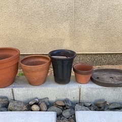 ［引取先決定］陶器植木鉢12点 大中小