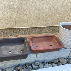 ［引取先決定］陶器植木鉢12点 大中小の画像