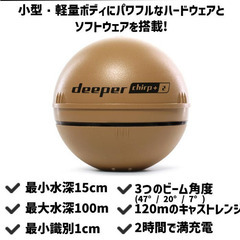 魚群探知機DeeperSmartSonar CHIRP+2 小型 GPS内臓の画像