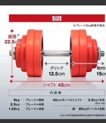 ダンベル　アイロテック　60kg