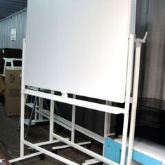 ホワイトボード 両面 スタンド式 キャスター付き 幅127㎝　１４３　