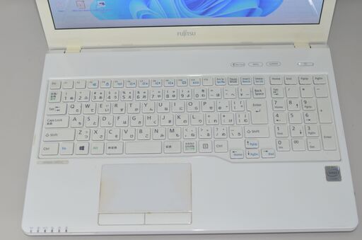 中古良品ノートパソコン Windows11+office 新品爆速SSD256GB 富士通 AH42/W Celeron-3205U/メモリ4GB/15.6インチ/webカメラ/無線/DVDマルチ