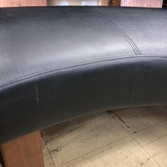 値下げしました。シギヤマ家具 ラウンドソファー ブラックの画像
