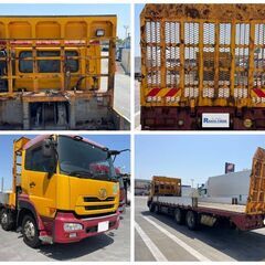 ニッサン ディーゼル クオン 4軸 低床 ヒップリフター 回送車 エアサスクラッチ付き エスコート AM040の画像