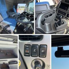 ニッサン ディーゼル クオン 4軸 低床 ヒップリフター 回送車 エアサスクラッチ付き エスコート AM040の画像