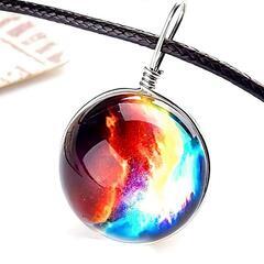 ▼j→→→m26-1★宇宙の天球 銀河ギャラクシー青赤黄の光 ス...