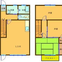 賃貸テラスハウス 西湘コーポ １－Ｄ ３ＬＤＫの画像