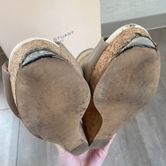 JILL STUART  ジルスチュアート サボサンダル ウェッジソール コルク　ブラウン　Mサイズの画像