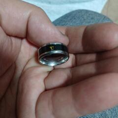 J→→→M26-1★銀リング 七色温度表示 パーティ体温計プラチナ仕上シルバーリング 誕生日プレゼント旅行母日連休夏祭ギフト国内発送の画像