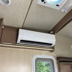 キャンピングカーにエアコン設置いたします