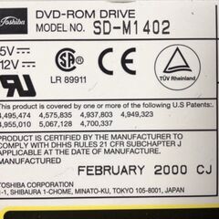 内蔵光学ドライブ BUFFALO DVD-ROM12FB（DVD-ROM）【動作品】の画像