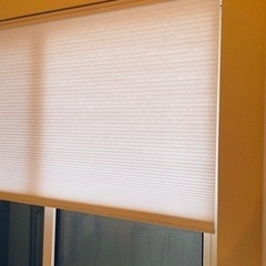 急募：5/26まで　ハニカムシェード　幅1505mmx丈1830mm：天井付け 突っ張式の画像
