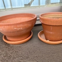 IKEA ベランダ用シェルフ&植木鉢の画像