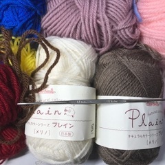 毛糸いろいろ　かぎ針のおまけ付きの画像
