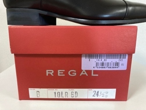 新品　リーガル 24.5cm ストレートチップ ブラック10LR BD