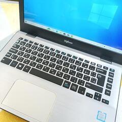 【サクサク動く♪ハイスペpc♪】スタイリッシュ　メタリックボディ　薄型　軽量　Windows10 core i5 SSD256GB 無線LAN　Wi-Fi　バッテリー稼働ok　ウェブカメラ搭載　セットアップ済み　すぐに使える　ノートPC　パソコン　オフィス　Office　中古　パソコンの画像