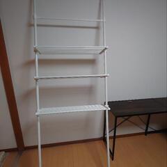 （取引中）つっぱり　ラック　幅80センチ　ホワイト