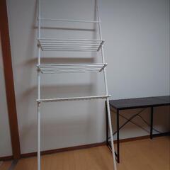 （取引中）つっぱり　ラック　幅80センチ　ホワイトの画像