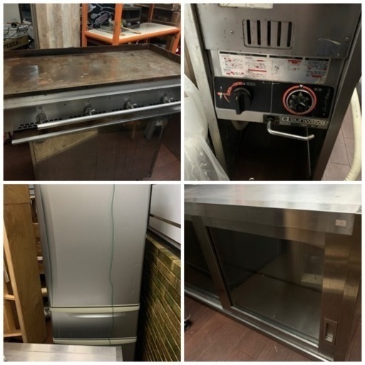 ※終了※★飲食店閉店★業務用 いろいろ 調理器具 フライヤー 鉄板調理器 ステンレス棚など