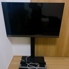 toshiba 40v31 テレビ台付き　セット新品同様
