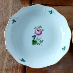 ヘレンド　ウィーンの薔薇　ペアＬボール未使用品の画像