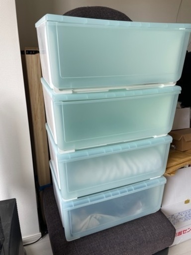 美品！ニトリ衣装ケース4個セット！