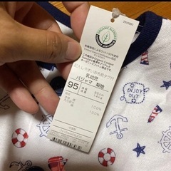 新品　ベビー　キッズ　イカリ柄　パジャマ　肌着　95の画像