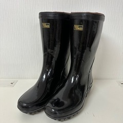 【引取】スパイク付き長靴　防寒　猟銃　黒　24.5cm