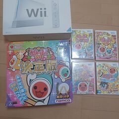 Wii本体　  タタコン　  ソフト4本 