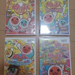 Wii本体　  タタコン　  ソフト4本 の画像