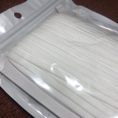 【新品】ゴムマスク用 平ゴム 幅4mm  ゴム紐 DIY 裁縫 手芸の画像