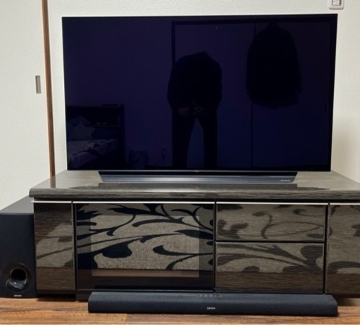 LG 48V型 有機ELテレビ OLED48C1PJB ニトリTV台付