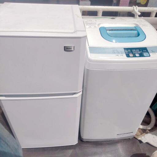 2ドア冷蔵庫 JR-N106K \n全自動洗濯機 NW-5MR 中古セット