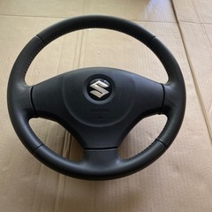 スズキ純正ステアリング　革巻き
