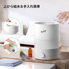 【新品・未使用】BWJBSW 加湿器 卓上 2.5L大容量【 除菌 アロマ 次亜塩素酸水対応】超音波 お手入れ 空焚き防止 簡単操作 静音 省エネ 吹出口360°調整 の画像