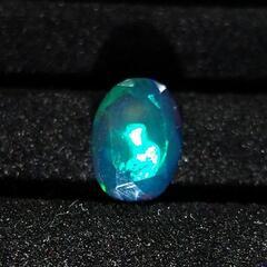 天然石 ブラックオパール ブルーグリーン強めの