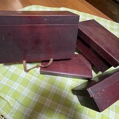 アンティーク　明治か大正。かなり古い箱4点の画像