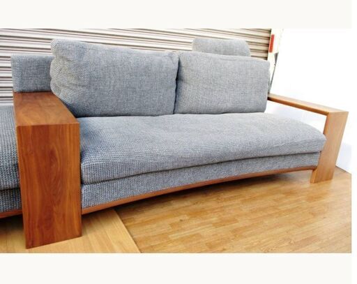美品　karimoku　 カリモク　二人掛けソファ　オットマン付き　元値：約450,000円　約91×196×89㎝　ソファ