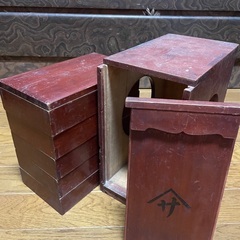 アンティーク　大正時代だと思われます。　おかもちの画像