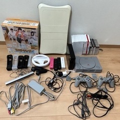 wiiとPlayStationの付属品、ソフト全てまとめて！！